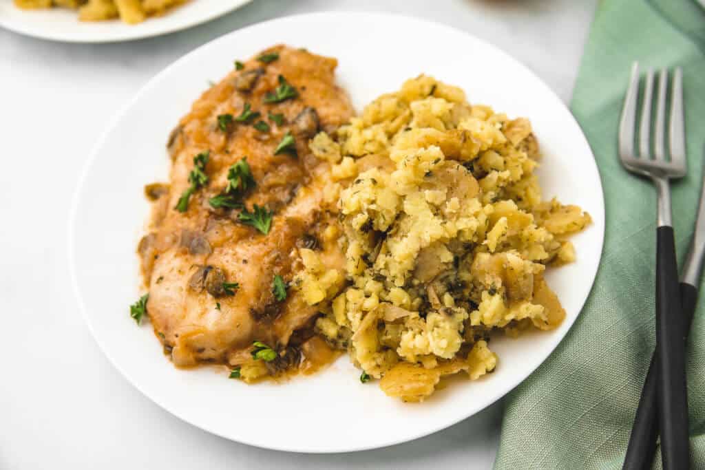 Chicken Piccata with Minute Mashers™ Mashed Potatoes